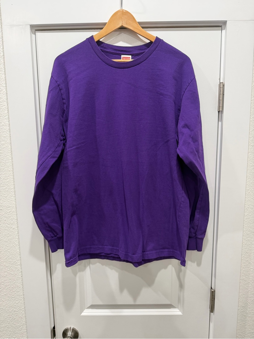 Men’s Supreme L Crewneck Shirt - Purple